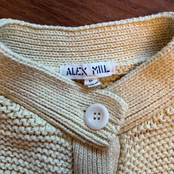 Alex Mill Cream Knit Women's Cardigan - Picture 2 of 3